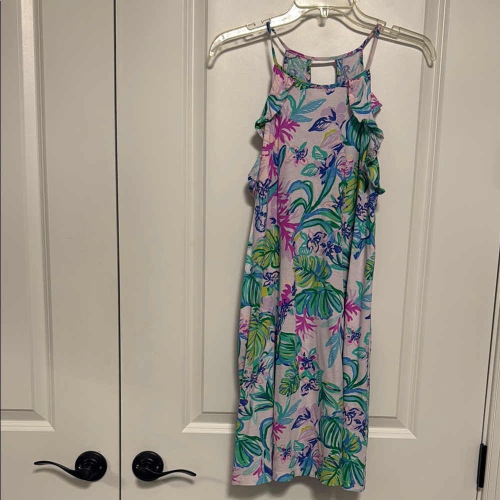 Lilly Pulitzer Floral Mini  Swing Dress - Pink, Green, Blue
